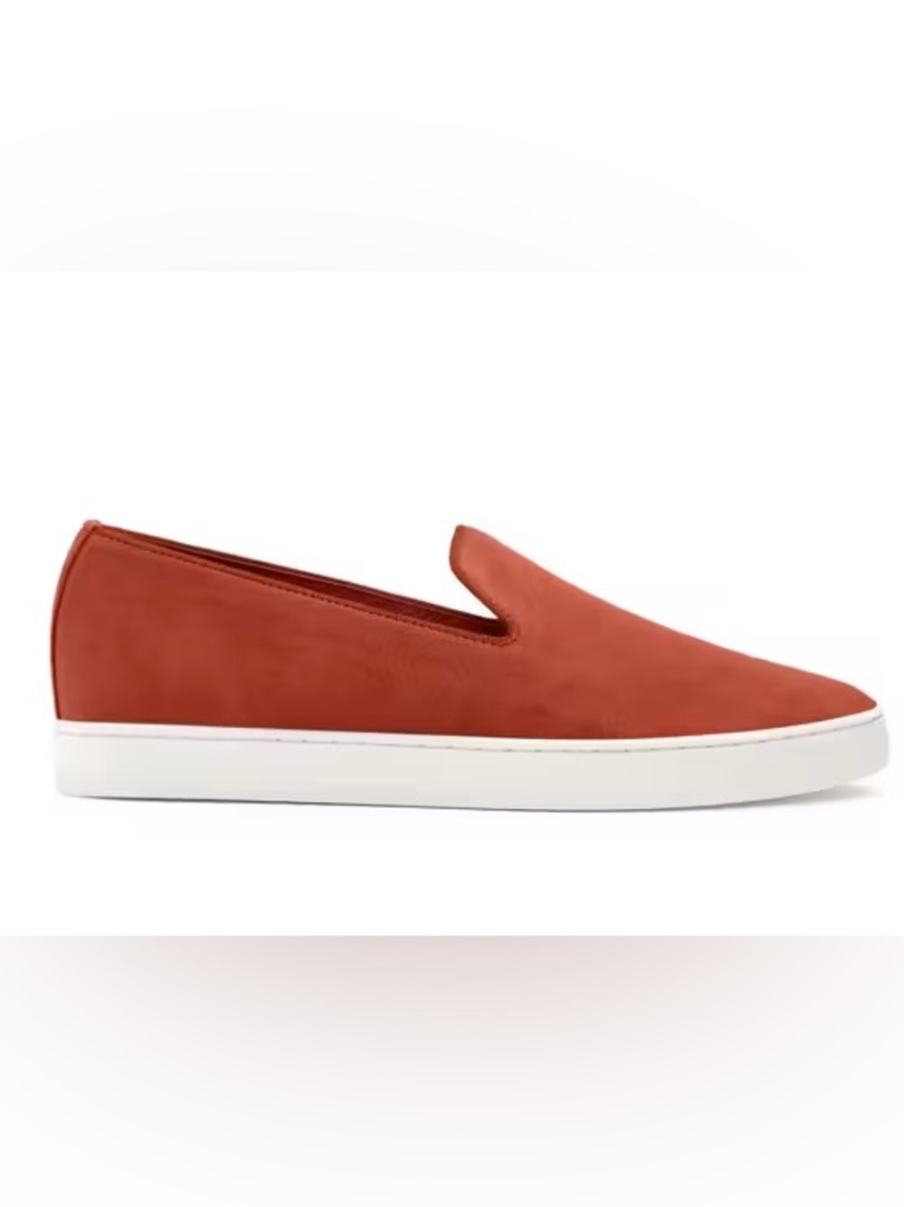 Birdies Shoes The Swift Slip On
Sneaker Suede Leather Burnt
Orange Rust 9.5
